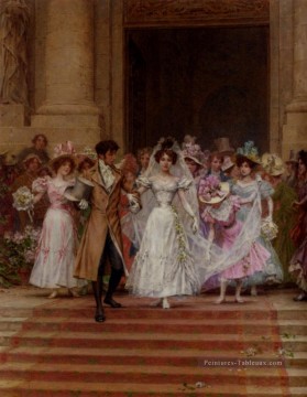 L’église de mariage de St Roch Paris femmes Kaemmerer Frederik Hendrik Peinture à l'huile
